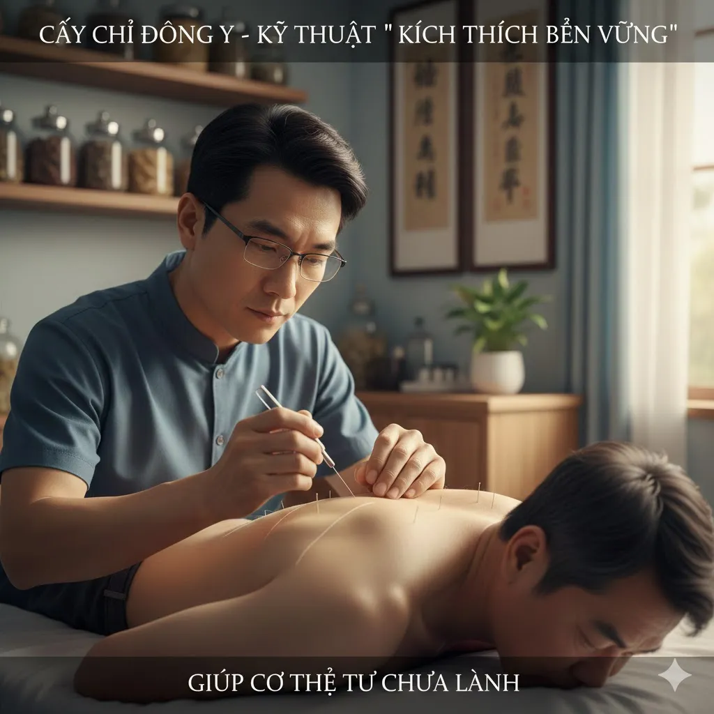 Cấy Chỉ (Chôn Chỉ Catgut Vào Huyệt Châm Cứu)